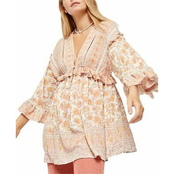 Free People Tops - Free People Baby Doll Tunic Top Ivory XS